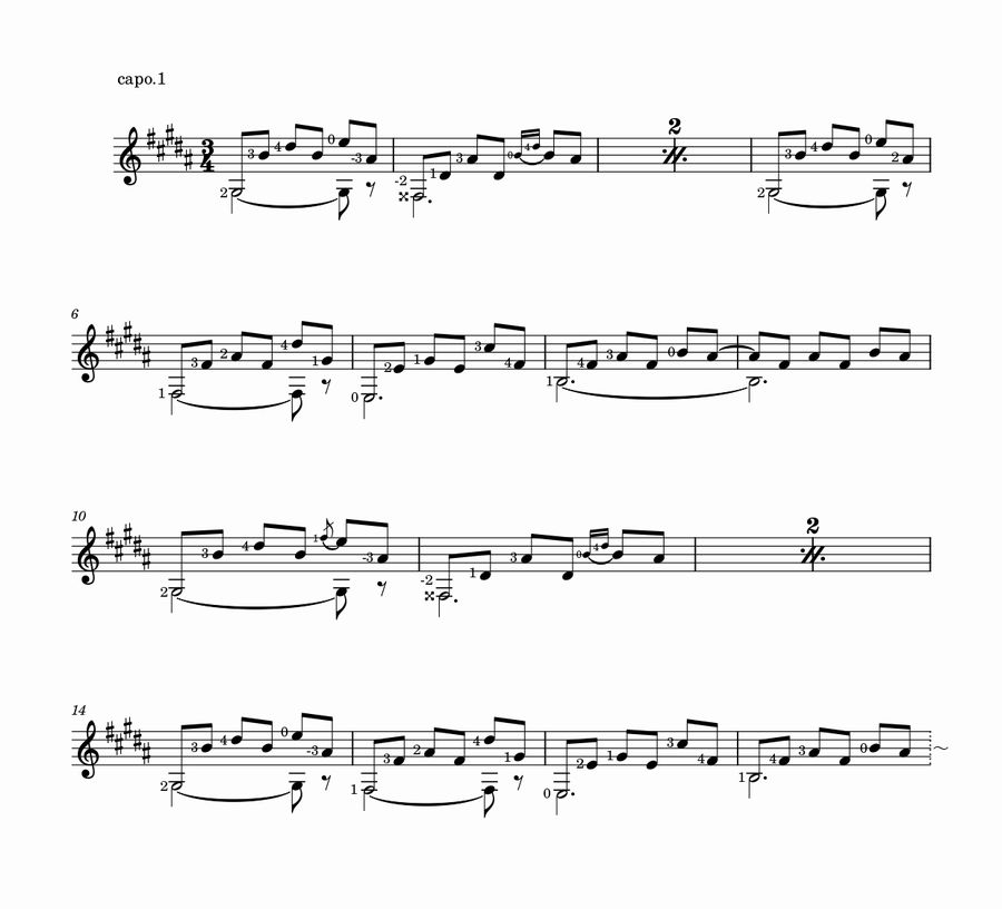 ビセンテアミーゴ楽譜 オイラ的にフェイバリットなファルセータ・シリーズ第111弾～ビセンテ